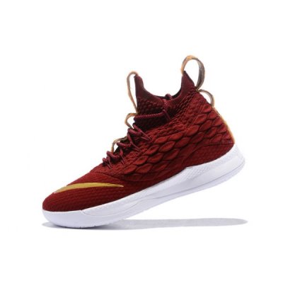 Nike Erkek Lebron 15.5 Wine Kırmızı / Altın Basketbol Ayakkabısı Türkiye - Y2TBLCW8